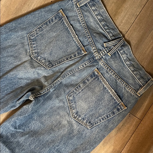 REVOLVE SLVRLAKE London Gimme Shelter Distressed Knee Straight leg Jeans Size 26 - Picture 8 of 9